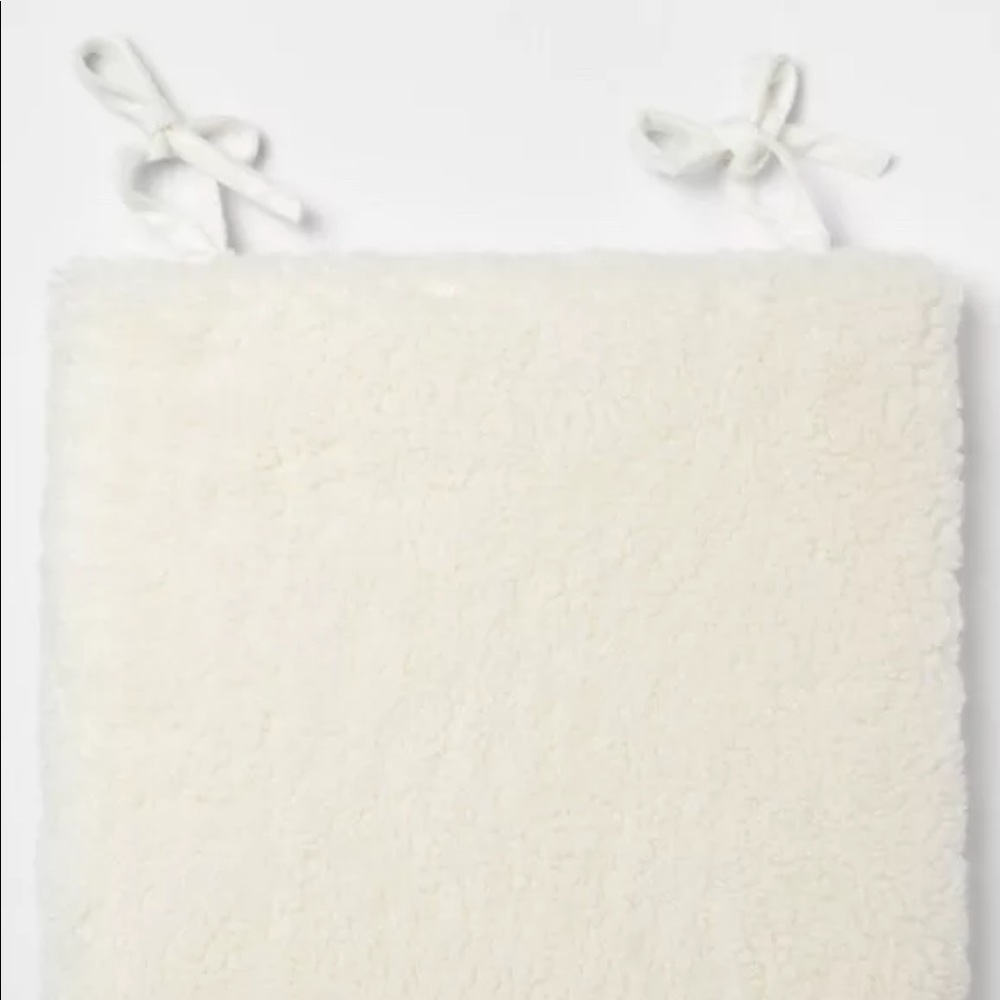 COPY - 2PK. Threshold Sherpa Chair Pad Cushion White